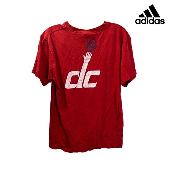 Adidas Washington Basketball Red Graphic‎ Tee Men's T Shirt - Picture 2 of 6